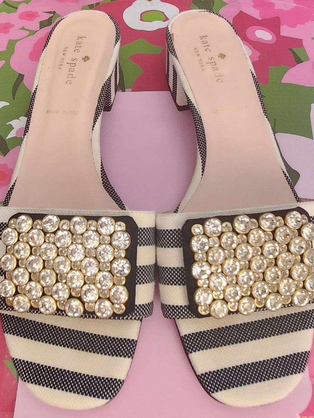 Kate Spade Jeweled Sandal Made In Italy Size 8.5